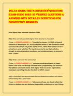 Delta Sigma Theta Interview Questions Exam Guide 2025: 33