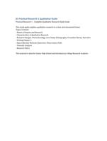 Practical Research 1  Complete Qualitative Research Study Guide