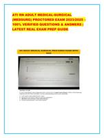ATI RN ADULT MEDICAL-SURGICAL (MEDSURG) PROCTORED EXAM 2023