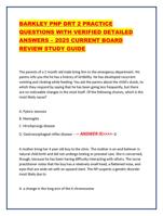 BARKLEY PNP DRT 2 PRACTICE QUESTIONS WITH VERIFIED DETAILED ANSWERS