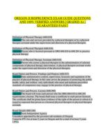 Oregon Physical Therapy Jurisprudence Exam Guide | PT & PTA Licensure