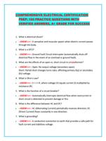 COMPREHENSIVE ELECTRICAL CERTIFICATION PREP: 160 PRACTICE QUESTI