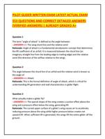 PILOT GLIDER WRITTEN EXAM LATEST ACTUAL EXAM 553 QUESTIONS AND
