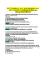 New York Law Exam (NYLE) Test Bank 2026  Practice Questions & Answers