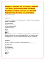 OpenStax Anatomy and Physiology Complete  Test Bank: Download