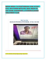 NR509 WEEK 5 HYPERTENSION CASE STUDY  FULL APA PAPER WITH HP