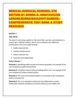 MEDICAL-SURGICAL NURSING, 6TH EDITION BY DONNA D. IGNATAVICIUS