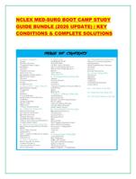 NCLEX MED-SURG BOOT CAMP STUDY GUIDE BUNDLE (2026 UPDATE) |