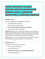 IAHSS ADVANCED & BASIC OFFICER CERTIFICATION EXAM BUNDLE (2026