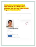 iHuman Acute Sinusitis Case Study (2026/2027) | 42-Year-Old Male