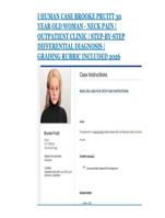 Comprehensive I Human Brooke Pruitt 30 Year old Woman With Neck Pain