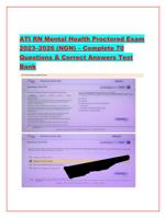 ATI RN Mental Health Proctored Exam  20232026 (NGN)  Comp