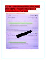 ATI RN Leadership Proctored Exam 20232026 (NGN)  70 Verified Qu