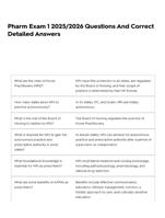 Pharm Exam 1 2025/2026 Questions And Correct Detailed Answers