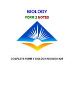 Form 2 Biology Complete Notes (high school full notes)