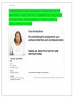 Emergency Department Shortness of Breath Case Study  Complete Pa