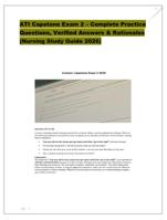 ATI Capstone Exam 2  Complete Practice  Questions, Verified