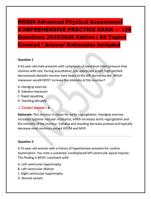 NR509 Advanced Physical Assessment COMPREHENSIVE PRACTICE EX