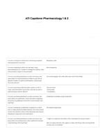 ATI Capstone Pharmacology Proctored Exam 1 & 2 Questions And Answers