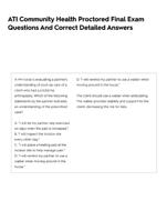 ATI Community Health Proctored Final Exam 2025 Questions And Answers