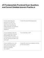 ATI Fundamentals Proctored Exam Questions And Correct Detailed Answers