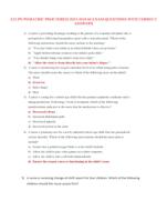 ATI PN PEDIATRIC PROCTORED 2023-2024 60 EXAM QUESTIONS AND ANSWERS